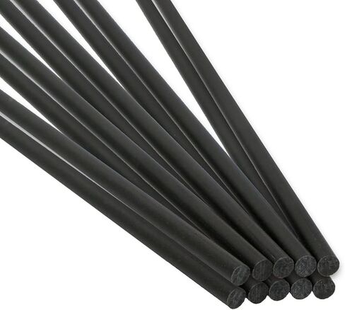 10Pcs 3mm Diameter Carbon Fiber Rod, Solid Frosted Rod Length 200mm, Used for Kite, Remote Control Aircraft, DIY Article Frame or Support Rod in Saudi Arabia
