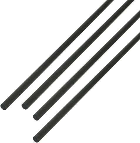 10Pcs 3mm Diameter Carbon Fiber Rod, Solid Frosted Rod Length 200mm, Used for Kite, Remote Control Aircraft, DIY Article Frame or Support Rod in Saudi Arabia