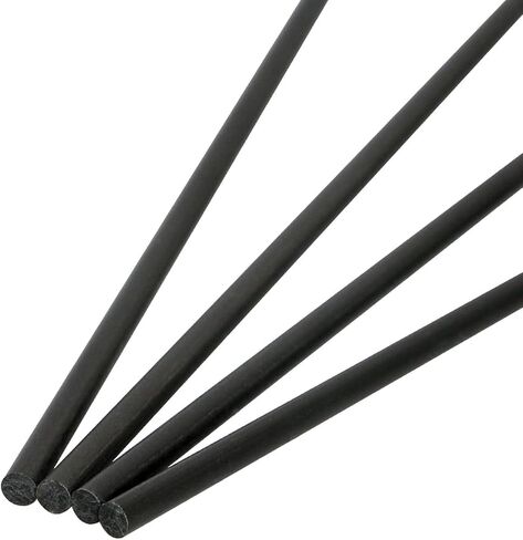 10Pcs 3mm Diameter Carbon Fiber Rod, Solid Frosted Rod Length 200mm, Used for Kite, Remote Control Aircraft, DIY Article Frame or Support Rod in Saudi Arabia