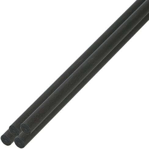 10Pcs 3mm Diameter Carbon Fiber Rod, Solid Frosted Rod Length 200mm, Used for Kite, Remote Control Aircraft, DIY Article Frame or Support Rod in Saudi Arabia