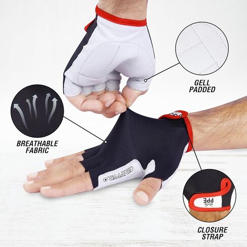 Cycling Gloves Protective biking Gloves for Men/Women-bicycling gloves Mountain Bike Gloves Anti-Slip Shock-Absorbing Pad half finger gloves for Workout Training in Saudi Arabia