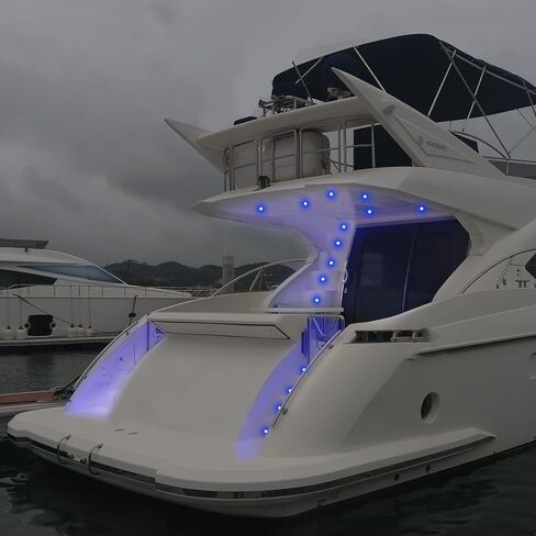 أضواء LED البحرية أضواء المقصورة القارب مع RGBW الفولاذ المقاوم للصدأ فلوش جبل 12 فولت قطعة واحدة 2.76 بوصة in Kuwait