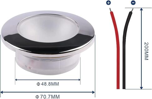 أضواء LED البحرية أضواء المقصورة القارب مع RGBW الفولاذ المقاوم للصدأ فلوش جبل 12 فولت قطعة واحدة 2.76 بوصة in Kuwait
