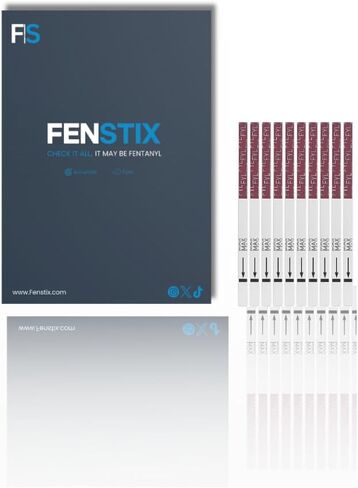 Fentanyl Test Strips - Testing Kit - 3 Pack with 10mg Spoon - Accurate for Powder, Liquid, and Pill substances - Rapid Results - Lab Tested - Highly Senstive in Saudi Arabia