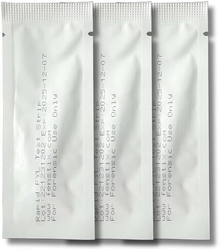 Fentanyl Test Strips - Testing Kit - 3 Pack with 10mg Spoon - Accurate for Powder, Liquid, and Pill substances - Rapid Results - Lab Tested - Highly Senstive in Saudi Arabia