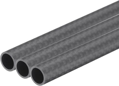 MECCANIXITY 1Pcs Carbon Fiber Tube 10 x 12 x 420mm Matte Surface Rod 3K Roll Wrapped Pure Carbon Round Tubing for RC Airplane Multicopter Quadcopter in Saudi Arabia