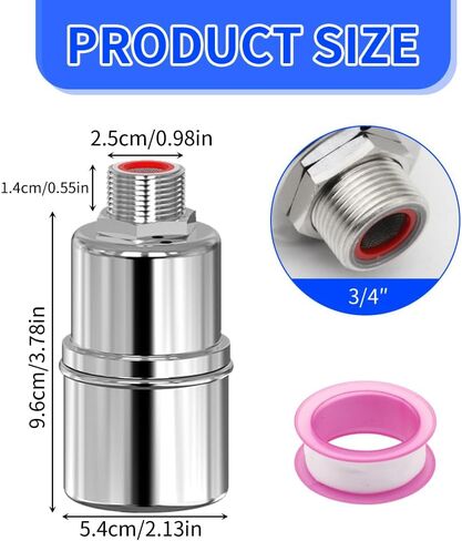 Automatic Water Level Control Float Valve 3/4 Inch, 304 Stainless Steel, Auto Shut Off Mini Float Valve No need electricity for Tank Swimming Pool, Pond, Fish Tank (3/4 Side Inlet) in Saudi Arabia