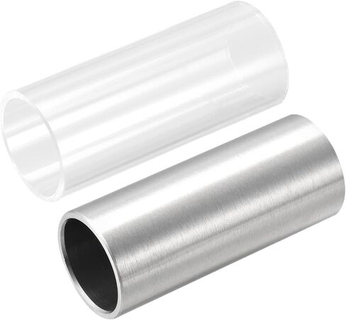 MECCANIXITY Guitar Slide 60mm Stainless Steel and PVC Slide Acoustic Guitar Finger Slide Black in Saudi Arabia