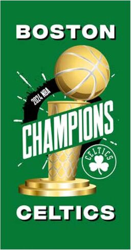 Northwest Boston Celtics 2024 NBA Champions 30 x 60 Inch Beach Towel in Saudi Arabia