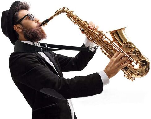 Kmise Saxophone Neck Strap for Soprano Tenor Alto Baritone Sax Clarinet Black (M) in Saudi Arabia