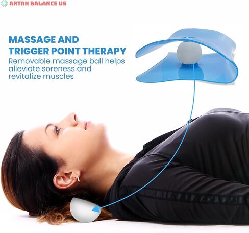 3 in 1 Back Stretcher, Ab Mat for Sit Up with Massage Ball – Ideal Solution for Fitness, Pain Relief, and Comfort – Rocking a Baby and Working - Lightweight and Portable - Blue in Saudi Arabia