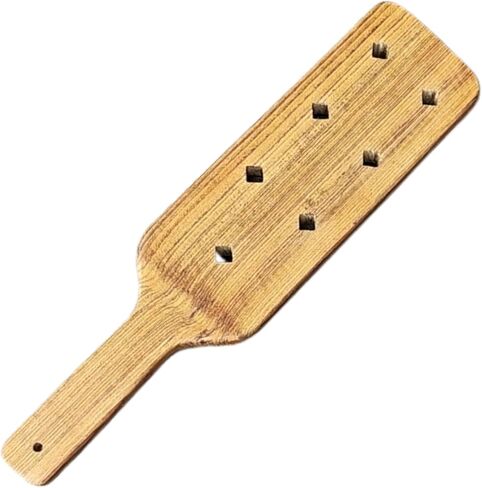 Wooden Paddle with Airflow Holes 13.7 inch - Solid Durable Teak Wood Paddle with Smooth Surface - Sorority Paddle Gift for Her and Him in Saudi Arabia