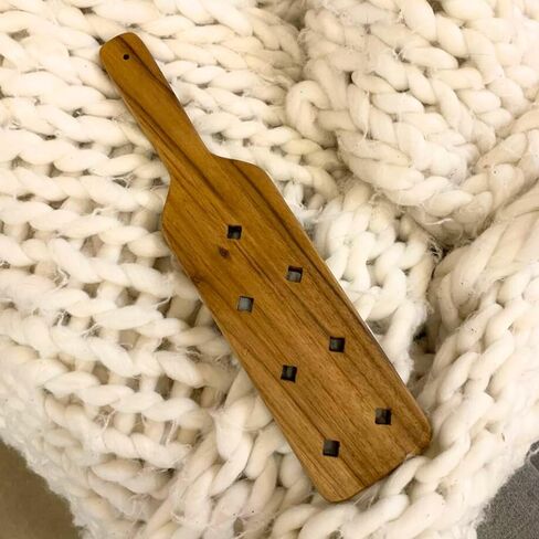 Wooden Paddle with Airflow Holes 13.7 inch - Solid Durable Teak Wood Paddle with Smooth Surface - Sorority Paddle Gift for Her and Him in Saudi Arabia