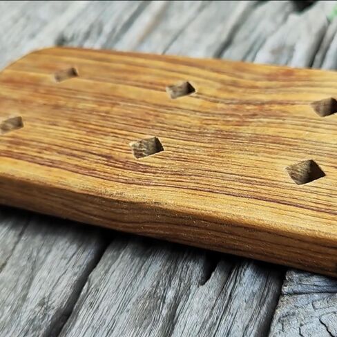 Wooden Paddle with Airflow Holes 13.7 inch - Solid Durable Teak Wood Paddle with Smooth Surface - Sorority Paddle Gift for Her and Him in Saudi Arabia