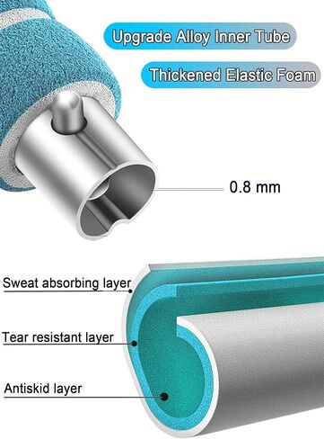 Weighted Exercise Hoop for Adults Weight Loss,8 Section Detachable Fitness Exercise Hoops with Jump Rope for Women and Men,Soft Padded Workout Hoops for Lose Weight Fast in Saudi Arabia