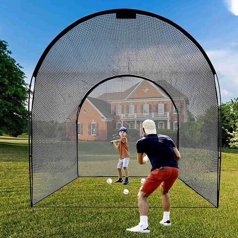 Baseball Batting Cage,Portable Batting Cage for Backyard Use,Baseball&Softball Hitting Cage Netting,Practice Cage Net with Carry Bag in Saudi Arabia