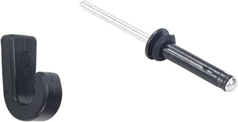 طقم سلك بنجي كاياك، 12 قطعة خطافات بنجي كاياك J مع 12 قطعة مسامير ثلاثية القبضة لملحقات لوح مجداف قوارب الكاياك in Kuwait