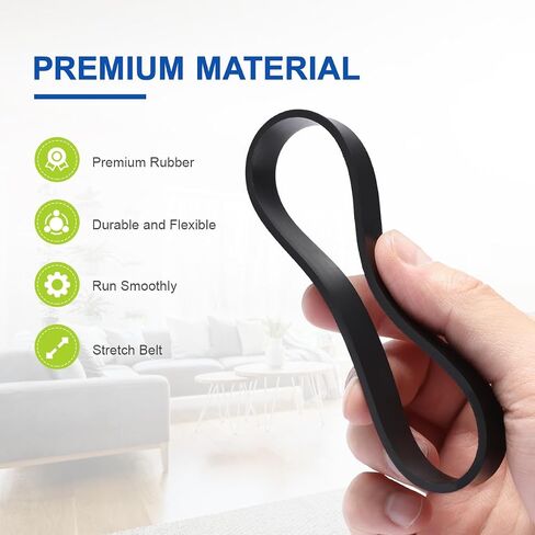 أحزمة مكنسة كهربائية بديلة من LANMU لمكنسة Bissell Powerlifter/CleanView Swivel Rewind Pet Vacuum (5 عبوات) in Kuwait