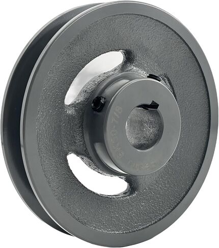 BK50-7/8 Single Groove Fixed Bore V Belt Pulley,7/8 inch bore,4.75 inch Outside Dia,V-Belt Sheave Cast Iron for A AX B BX 4L 5L V-Belts in Saudi Arabia