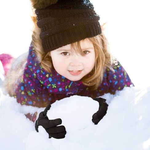 قفازات تزلج للأطفال، قفازات شتوية دافئة مقاومة للرياح للثلوج للفتيات والأولاد، قفازات للطقس البارد للأطفال من سن 3 إلى 13 عامًا، التزلج على الجليد، ركوب الدراجات، الجري والأنشطة الخارجية in Kuwait