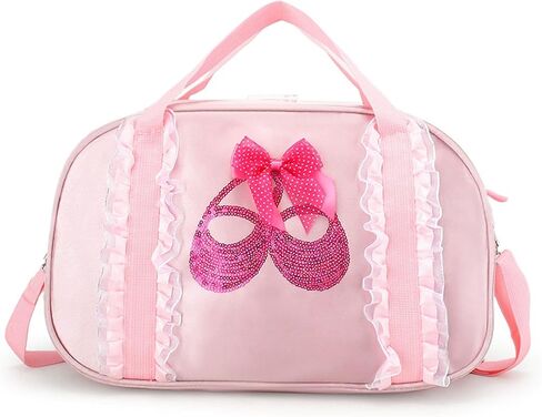 Dance Bag,Cute Ballet Dance Storage Package,High Capacity Tutu Dress Cross -body Bag,Fitness Luggage Package Suitable for All Women Little Ballerina (Pink) in Kuwait