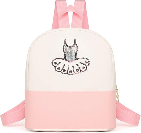 Cute Ballet Dance Backpack,Tutu Dress Dance Bag,Personalized Ballet Dance Bag for Girls,Gymnastics Ballet Bags,ballet dance bag,Ballerina Duffle Bag (Pink) in Saudi Arabia