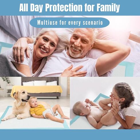 وسائد إليكتوس الداخلية مقاس 23 × 36، 20 قطعة | منصات سلس البول | وسادات ما بعد الولادة | وسادات تشاكس للاستعمال مرة واحدة للبالغين | وسادات تبول للأطفال والرضع والبالغين وكبار السن | وسادات للجراء كبيرة للتدريب على مقاومة التسرب | in Kuwait