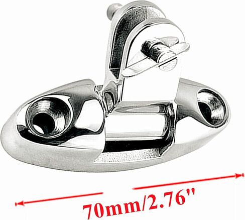 Pair of Marine Swivel Deck Hinges with Rubber Pad, 316 Stainless Steel Bimini Top Fitting for Fishing Boat Canoe Accessories W/Quick Release Pin in Saudi Arabia