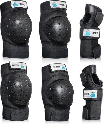 Knee Pads for Kids Adults, Elbow Pads Protective Gear Set with Wrist Guards for Skateboarding, Biking, Roller Skating, Scooter Sports in Kuwait