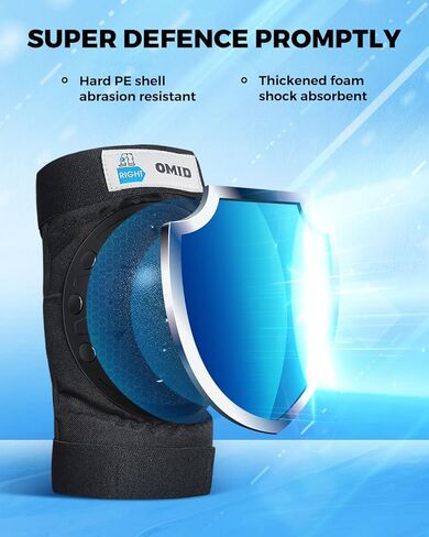 Knee Pads for Kids Adults, Elbow Pads Protective Gear Set with Wrist Guards for Skateboarding, Biking, Roller Skating, Scooter Sports in Kuwait