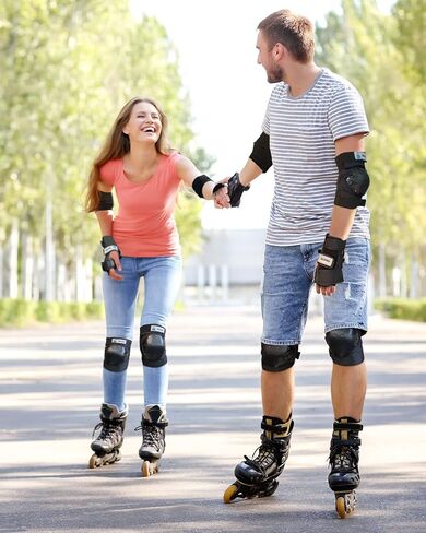 Knee Pads for Kids Adults, Elbow Pads Protective Gear Set with Wrist Guards for Skateboarding, Biking, Roller Skating, Scooter Sports in Kuwait