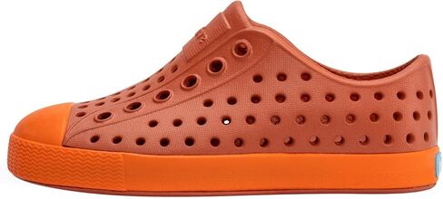 Native Shoes Kids Jefferson (طفل صغير/طفل صغير) - الجزء العلوي والبطانة من مادة EVA - ثقوب للتحكم في درجة الحرارة برتقالي مشوي/برتقالي غروب الشمس 6 طفل صغير M in Kuwait