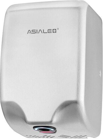 مجفف يد تجاري معتمد من UL بقدرة 110 فولت/1350 وات، تحكم في السرعة/الصوت/الساخن/البارد، غطاء من الفولاذ المقاوم للصدأ 304 مثبت على الحائط in Kuwait