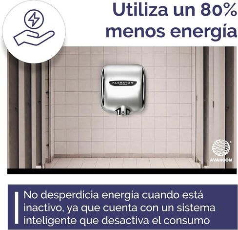 XLERATOR XL-SB Automatic High Speed Hand Dryer with Brushed Stainless Steel Cover and 1.1 Noise Reduction Nozzle, 12.5 A, 110/120 V in Saudi Arabia
