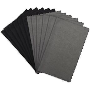 AIMI 12 Pack Microfiber Cleaning Cloths Black Dark Gray - 6" x 7" Microfiber Glasses Cloth - Great for Cleaning Eyeglasses, Cell Phones, Screens, Lenses, Glasses and All Delicate Surface