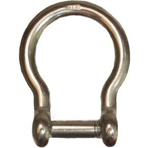 US Stainless Stainless Steel 316 Bow Shackle 3/8" (10mm) with Hex Sink Pin Marine Grade