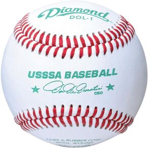 Diamond Usssa Dol-1 Leather Baseballs 12 Ball Pack