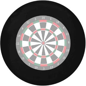 Dart Board Wall Protector Spliced Dartboard Surround Round Spliced Dart Board Backer Inner Diameter 17.75 inch for Dart Board Area Dart Board Backing (One Size, Black) in Kuwait