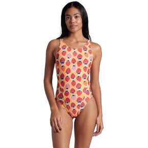 ARENA Performance Strawberry Women's Swimsuit Tech Back One Piece MaxLife Training Suit Competitive Ladies Bathing Suit