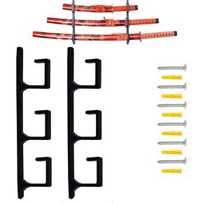 YYST رف تخزين حامل جداري على شكل سيف أسود - عرض أفقي in Kuwait