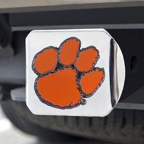 FANMATS 22674 Clemson Tigers Chrome Hitch Cover - 3D Color Emblem