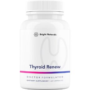 Thyroid Renew Supplement - Women’s Thyroid Support for Focus and Energy with Zinc Selenium Copper and Thyroid Superfoods - Made in The USA, 60 Capsules