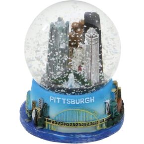 Pittsburgh Pennsylvania Snow Globe [3.5 Inch] Skyline, Landmarks, and Bridges in Kuwait