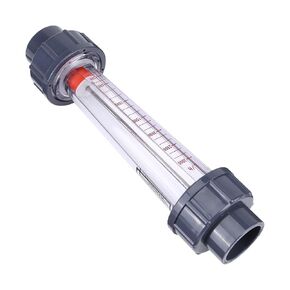 Oumefar Water Flow Meter, Plastic Tube Type Water Flow Meter LZS-25 Water Rotameter 300-3000L/H Water Liquid Flow Meter Fit for DN25(1") Tube 4% Accuracy Class Liquid Flowmeter