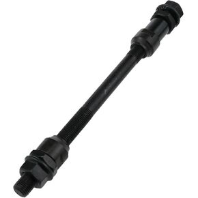 Bike Axle 175mm /6.89 inch Bicycle Multiple Speed Rear Hub Axle Rear Hub Axle Bike Axle 3/8 inch Black 26tpi Bike Hub Axle 1PCS