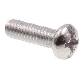 Prime-Line 9004975 Machine Screw, Round Head, Slotted/Phillips Combo, #12-24 X 3/4 in, Grade 18-8 Stainless Steel, Pack of 25