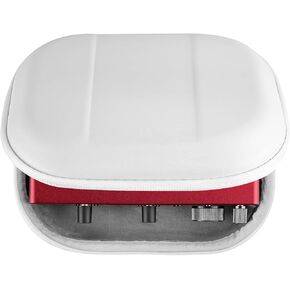 GEEKRIA Audio Mixer Case, Compatible with Focusrite Scarlett 2i2 3nd Gen Audio Interface Hard Case, Protective Hard Shell Travel Carrying Bag (White)