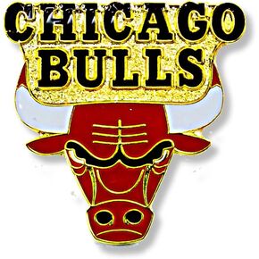 aminco NBA Chicago Bulls Logo Team Pin, team color (NBA-PN-001-10)