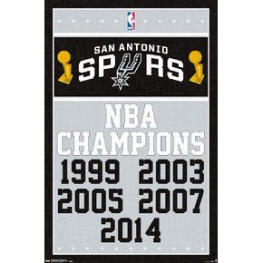 Trends International NBA San Antonio Spurs - ملصق حائط للأبطال، 22.375 بوصة × 34 بوصة، نسخة غير مؤطرة