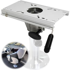 Boat Seat Pedestal (Fore & Aft Seat Slide with Secure Locking Seat Mount),Strong Aluminum Boat Seat Mount with Slide,Fits 2-7/8 Inch Diameter Pedestal Post,Suitable for Fishing and Boating Enthusiasts
